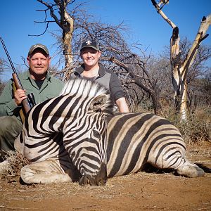 Burchell's Zebra hunted with Ozondjahe Hunting Safaris in Namibia