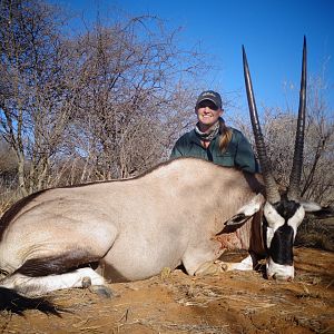 Gemsbok hunted with Ozondjahe Hunting Safaris in Namibia