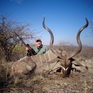 Greater Kudu hunted with Ozondjahe Hunting Safaris in Namibia