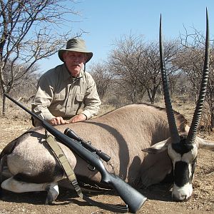 Gemsbok hunted with Ozondjahe Hunting Safaris in Namibia