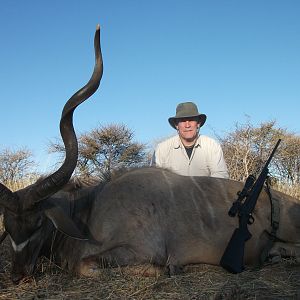 Greater Kudu hunted with Ozondjahe Hunting Safaris in Namibia