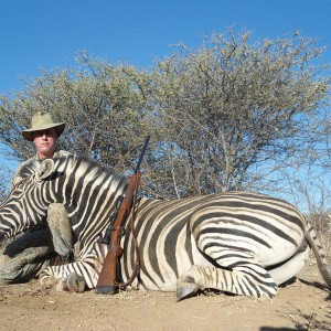 Burchell's Zebra hunted with Ozondjahe Hunting Safaris in Namibia