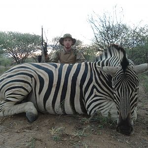 Burchell's Zebra hunted with Ozondjahe Hunting Safaris in Namibia