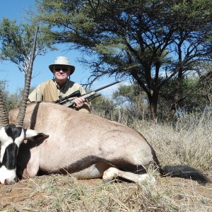 Gemsbok hunted with Ozondjahe Hunting Safaris in Namibia