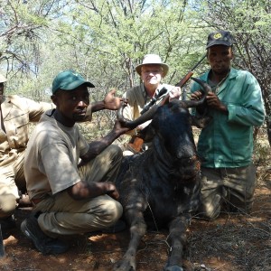 Blue Wildebeest hunted with Ozondjahe Hunting Safaris in Namibia