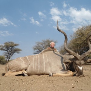 Greater Kudu hunted with Ozondjahe Hunting Safaris in Namibia