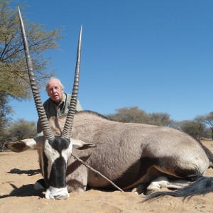 Gemsbok hunted with Ozondjahe Hunting Safaris in Namibia