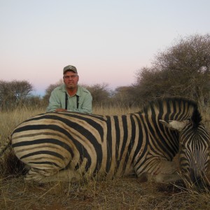 Burchell's Zebra hunted with Ozondjahe Hunting Safaris in Namibia