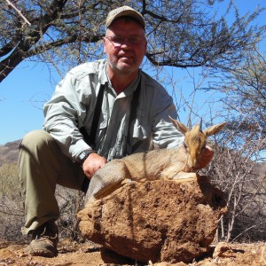 Damara Dik-Dik hunted with Ozondjahe Hunting Safaris in Namibia