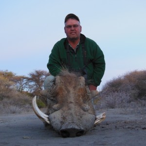 Warthog hunted with Ozondjahe Hunting Safaris in Namibia