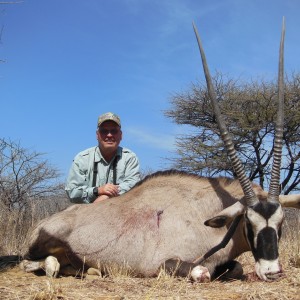 Gemsbok hunted with Ozondjahe Hunting Safaris in Namibia