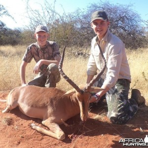 24 " Impala shot by a client at Harmonie Safari's.