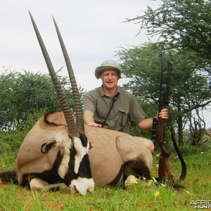 Heikki from Finland with his beautiful Oryx