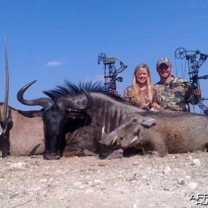 Gemsbok Wildebeest Warthog