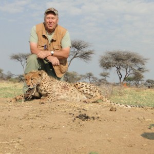 Hunting Cheetah at Ozondjahe Hunting Safaris in Namibia