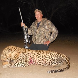 Hunting Leopard at Ozondjahe Hunting Safaris in Namibia