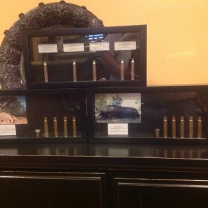 Shadow Box with brass and recovered bullets