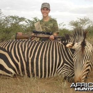 Hartmann's Zebra hunted at Westfalen Hunting Safaris Namibia