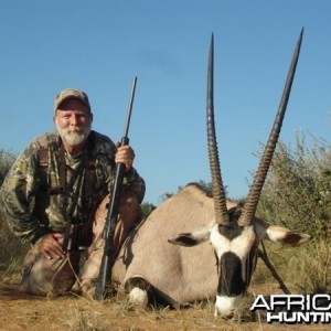 Gemsbok hunted at Westfalen Hunting Safaris Namibia