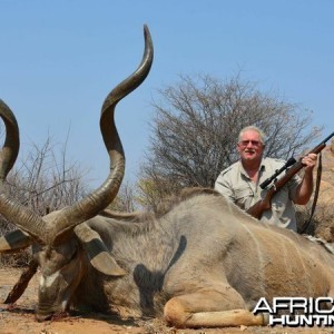 Greater Kudu hunted at Westfalen Hunting Safaris Namibia