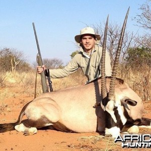 Gemsbok hunted at Westfalen Hunting Safaris Namibia