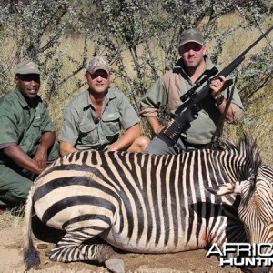 Hartmann's Zebra hunted at Westfalen Hunting Safaris Namibia