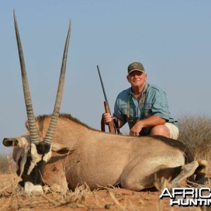 Gemsbok hunted at Westfalen Hunting Safaris Namibia