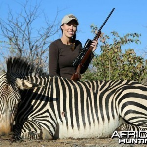 Hartmann's Zebra hunted at Westfalen Hunting Safaris Namibia