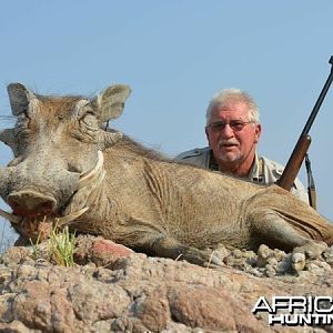 Warthog hunted at Westfalen Hunting Safaris Namibia