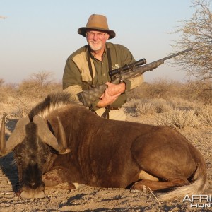 Black Wildebeest hunted with Ozondjahe Hunting Safaris in Namibia