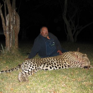 LEOPARD TROPHY SHOT IN WOODLANDS