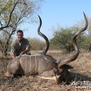 Magnificent 63" kudu taken recently on our concession.