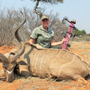 Lisa's management kudu bull Limcroma Safaris 2015