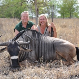 Hunting in the Selous Nyasaland Gnu