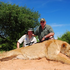 Lioness- Kalahari, RSA ..Son Louis