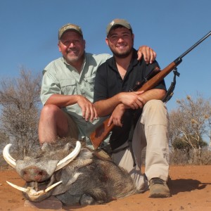 Warthog hunted at Limcroma Safaris