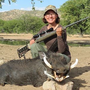 Hunting Warthog in Namibia