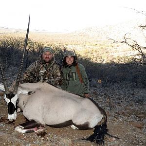 Hunting Oryx Namibia