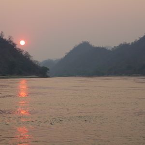 End of a hot day on the zambezi