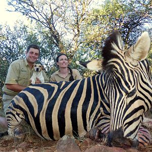 Hunt Zebra in South Africa