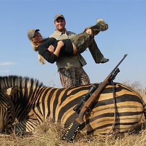 Hunt Zebra in South Africa