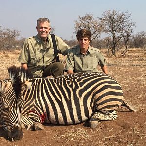 Hunt Zebra in Zimbabwe