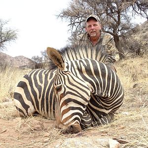 Burchell's Plain Zebra Hunting