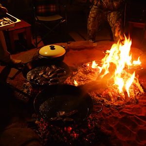 Having Barbeque Namibia