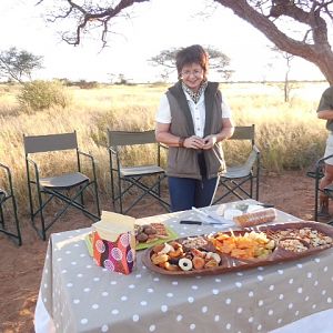 Namibia Having snacks & Sundowner