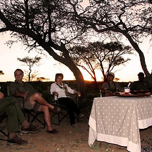 Having snacks & Sundowner Namibia