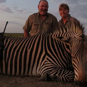 Hunting Hartmann Mountain Zebra Namibia