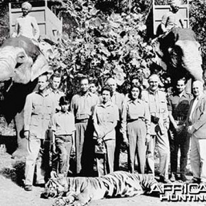 Queen Elizabeth II on Tiger hunt in India 1961