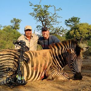 South Africa Burchell's Plain Zebra Bow Hunt