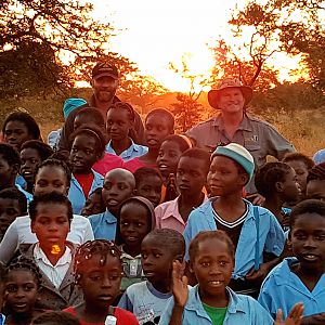 Epic buffalo safari, delivering meat to a community school